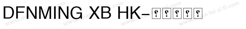 DFNMING XB HK字体转换